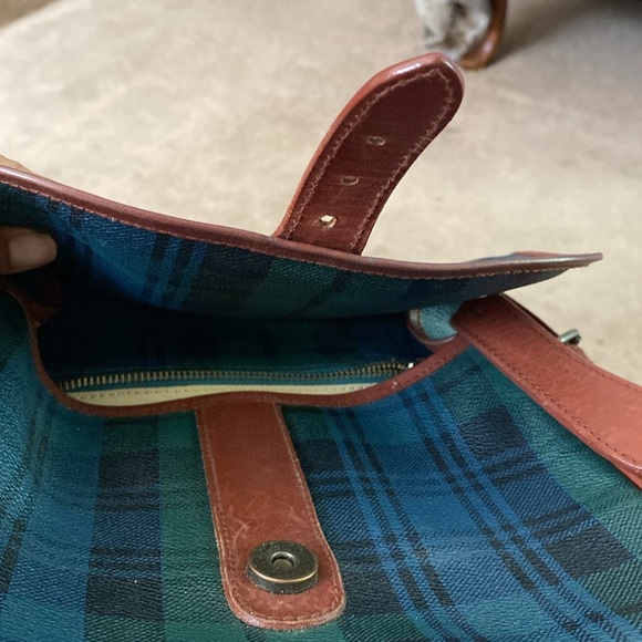 Valentine Blue and Brown Crossbody Bag genuine leather - Picture 5 of 5